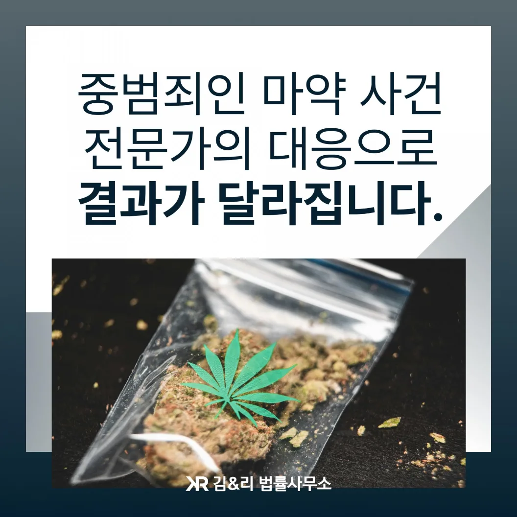 중범죄 마약 사건 대응 전략 카드 이미지