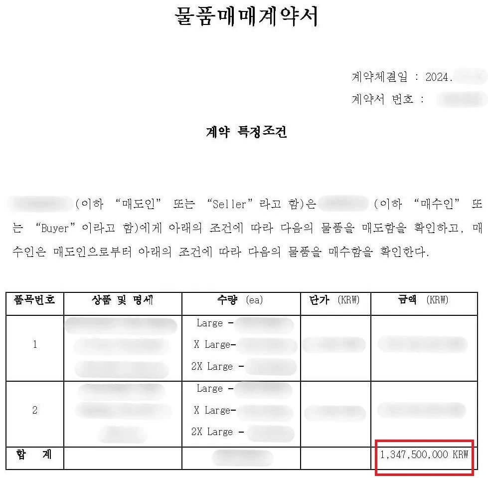[무역 자문 성공 사례] 대금 13억 의류 수출계약 지원