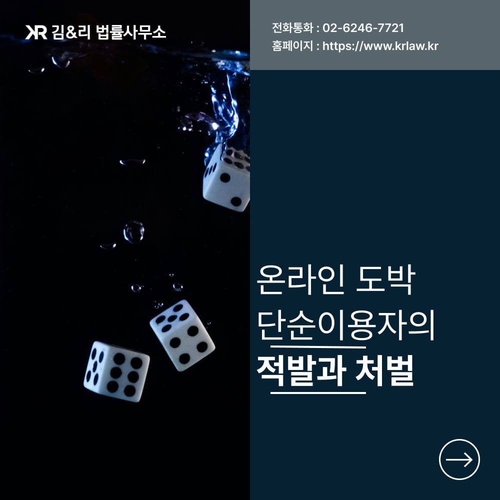 온라인도박 단순이용자 처벌 카드 이미지